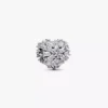 Funkelnder Herz-Charm aus Sterlingsilber Funkelnder Herz-Charm aus Sterlingsilber
