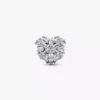 Funkelnder Herz-Charm aus Sterlingsilber Funkelnder Herz-Charm aus Sterlingsilber
