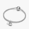 Funkelnder Herz-Dangle Charm aus Sterlingsilber Funkelnder Herz-Dangle Charm aus Sterlingsilber