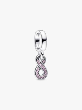 Funkelnder Infinity-Dangle Charm – Sterlingsilber