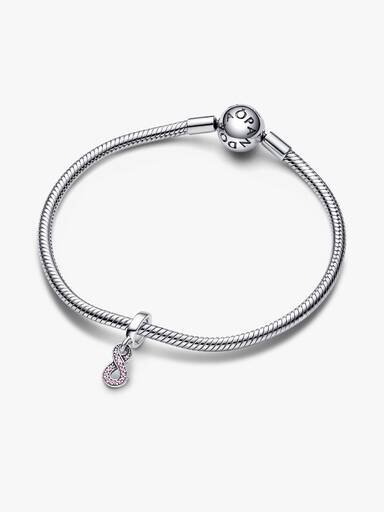 Funkelnder Infinity-Dangle Charm – Sterlingsilber Funkelnder Infinity-Dangle Charm – Sterlingsilber