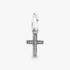 Funkelnder Kreuz-Dangle Charm aus Sterlingsilber Funkelnder Kreuz-Dangle Charm aus Sterlingsilber