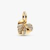 Funkelnder Monstera-Blatt-Dangle Charm – 14 Karat vergoldet Funkelnder Monstera-Blatt-Dangle Charm – 14 Karat vergoldet