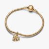 Funkelnder Monstera-Blatt-Dangle Charm – 14 Karat vergoldet Funkelnder Monstera-Blatt-Dangle Charm – 14 Karat vergoldet