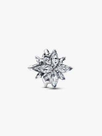 Funkelnder Nordstern-Charm – Sterlingsilber