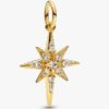Funkelnder Nordstern-Dangle Charm – 14-karätige Vergoldung