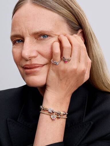 Armband mit Nietenverschluss und Kette – Sterlingsilber Armband mit Nietenverschluss und Kette – Sterlingsilber