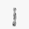 Funkelnder Ring aus Sterlingsilber mit gedrehten Linien Funkelnder Ring aus Sterlingsilber mit gedrehten Linien