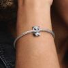 Funkelnder süßer Panda-Charm – Sterlingsilber