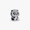 Funkelnder süßer Panda-Charm – Sterlingsilber