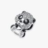 Funkelnder süßer Panda-Charm – Sterlingsilber