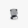 Funkelnder süßer Panda-Charm – Sterlingsilber