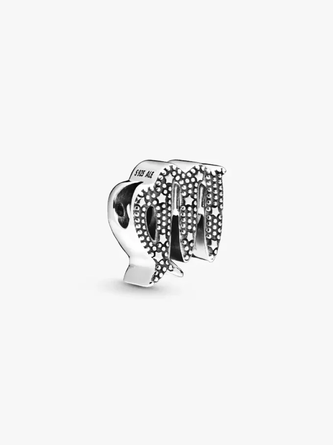 Funkelnder Sternzeichen-Charm „Jungfrau“ aus Sterlingsilber Funkelnder Sternzeichen-Charm „Jungfrau“ aus Sterlingsilber