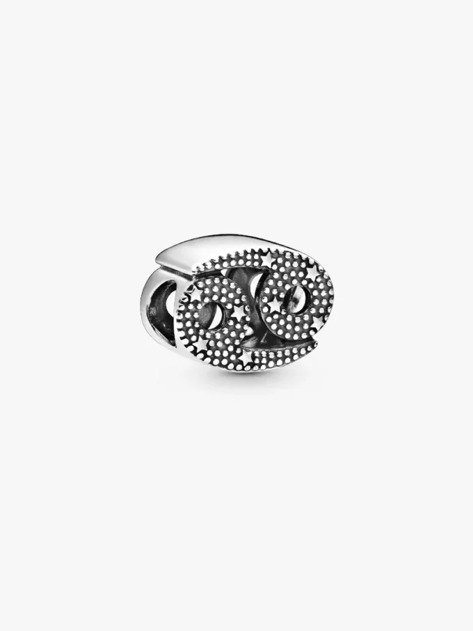 Funkelnder Sternzeichen-Charm „Krebs“ aus Sterlingsilber