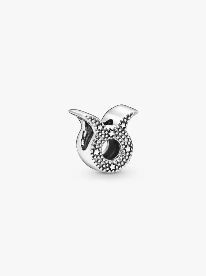 Funkelnder Stier-Tierkreiszeichen-Charm aus Sterlingsilber Funkelnder Stier-Tierkreiszeichen-Charm aus Sterlingsilber