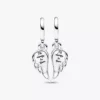 Funkelnder, teilbarer Engel-Flügel-Dangle Charm aus Sterlingsilber Funkelnder, teilbarer Engel-Flügel-Dangle Charm aus Sterlingsilber