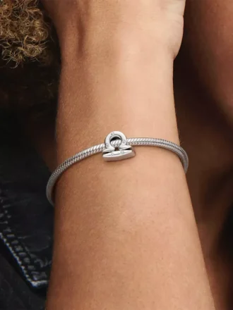 Funkelnder Waage-Sternzeichen-Charm aus Sterlingsilber