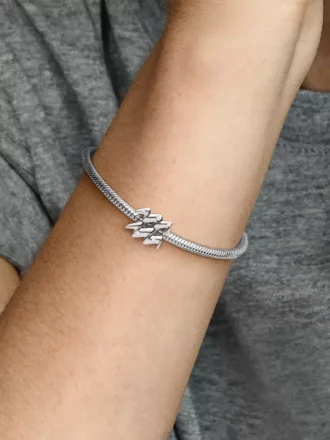 Funkelnder Wassermann-Sternzeichen-Charm aus Sterlingsilber