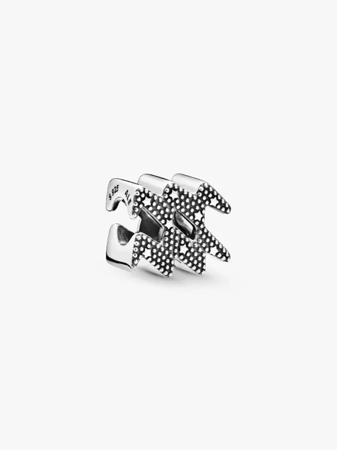 Funkelnder Wassermann-Sternzeichen-Charm aus Sterlingsilber