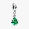 Funkelnder Weihnachtsbaum-Dangle Charm – Sterlingsilber