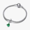 Funkelnder Weihnachtsbaum-Dangle Charm – Sterlingsilber
