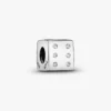 Funkelnder Würfel-Charm aus Sterlingsilber Funkelnder Würfel-Charm aus Sterlingsilber