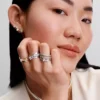 Funkelnder Bandring aus Sterlingsilber Funkelnder Bandring aus Sterlingsilber