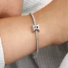 Funkelnder Zwillinge-Sternzeichen-Charm aus Sterlingsilber