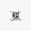 Funkelnder Zwillinge-Sternzeichen-Charm aus Sterlingsilber