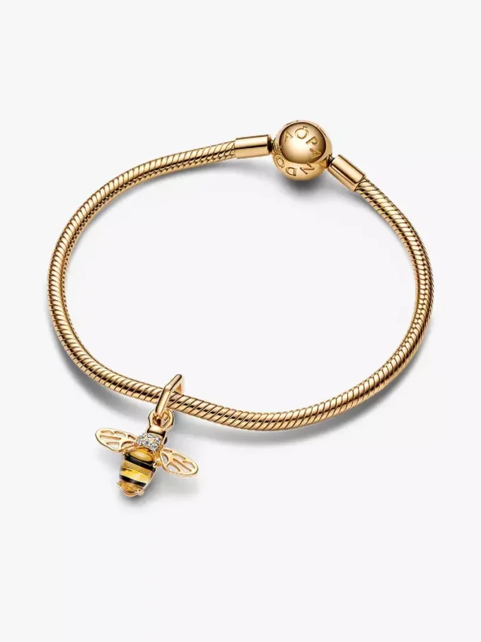 Funkelndes Bienen-Charm-Armband-Set, 2er-Set Funkelndes Bienen-Charm-Armband-Set, 2er-Set