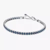 Funkelndes blaues Tennisarmband aus Sterlingsilber Funkelndes blaues Tennisarmband aus Sterlingsilber