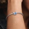 Funkelndes Charm „Blauer Schmetterling“ – Sterlingsilber Funkelndes Charm „Blauer Schmetterling“ – Sterlingsilber