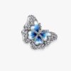 Funkelndes Charm „Blauer Schmetterling“ – Sterlingsilber Funkelndes Charm „Blauer Schmetterling“ – Sterlingsilber