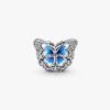 Funkelndes Charm „Blauer Schmetterling“ – Sterlingsilber Funkelndes Charm „Blauer Schmetterling“ – Sterlingsilber