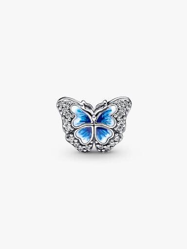 Funkelndes Charm „Blauer Schmetterling“ – Sterlingsilber Funkelndes Charm „Blauer Schmetterling“ – Sterlingsilber