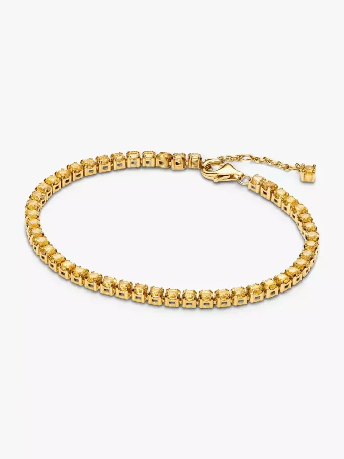 Funkelndes gelbes Armband- und Ohrring-Set (2er-Set) Funkelndes gelbes Armband- und Ohrring-Set (2er-Set)