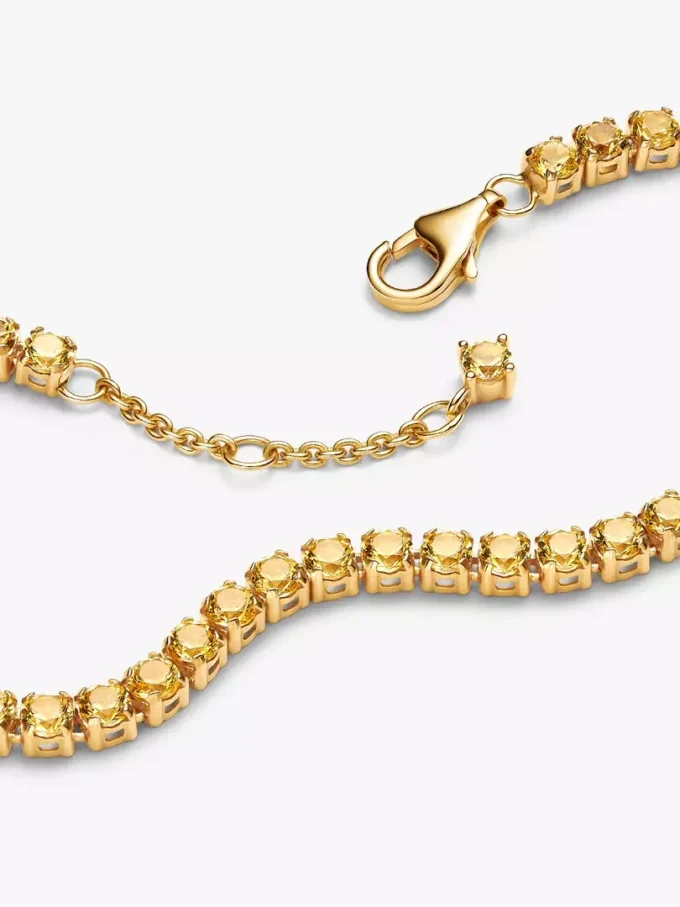 Funkelndes gelbes Armband- und Ohrring-Set (2er-Set) Funkelndes gelbes Armband- und Ohrring-Set (2er-Set)