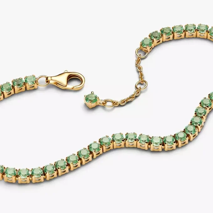 Funkelndes grünes Armband- und Ohrring-Set (2er-Set) Funkelndes grünes Armband- und Ohrring-Set (2er-Set)