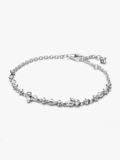 Funkelndes Herbarium Cluster-Armband – Sterlingsilber Funkelndes Herbarium Cluster-Armband – Sterlingsilber