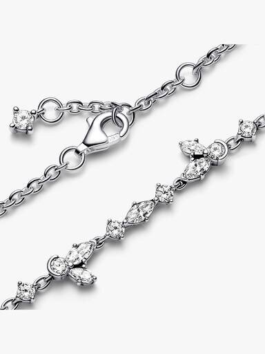 Funkelndes Herbarium Cluster-Armband – Sterlingsilber Funkelndes Herbarium Cluster-Armband – Sterlingsilber