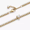 Funkelndes Herz-Tennisarmband, 14 Karat vergoldet Funkelndes Herz-Tennisarmband, 14 Karat vergoldet
