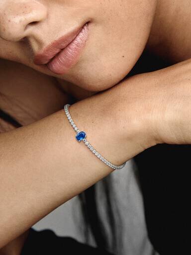 Funkelndes Pavé-Tennis-Armband – Sterlingsilber Funkelndes Pavé-Tennis-Armband – Sterlingsilber