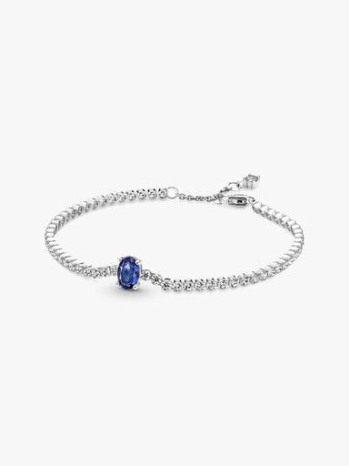 Funkelndes Pavé-Tennis-Armband – Sterlingsilber Funkelndes Pavé-Tennis-Armband – Sterlingsilber