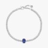 Funkelndes Pavé-Tennis-Armband – Sterlingsilber Funkelndes Pavé-Tennis-Armband – Sterlingsilber