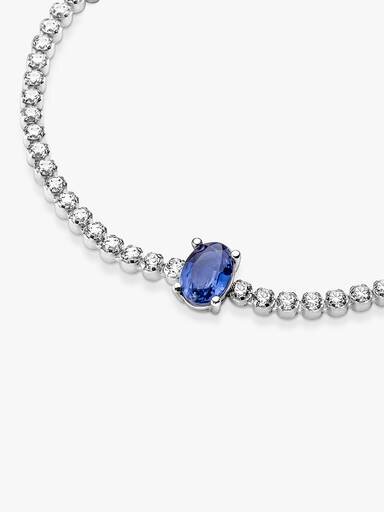 Funkelndes Pavé-Tennis-Armband – Sterlingsilber Funkelndes Pavé-Tennis-Armband – Sterlingsilber