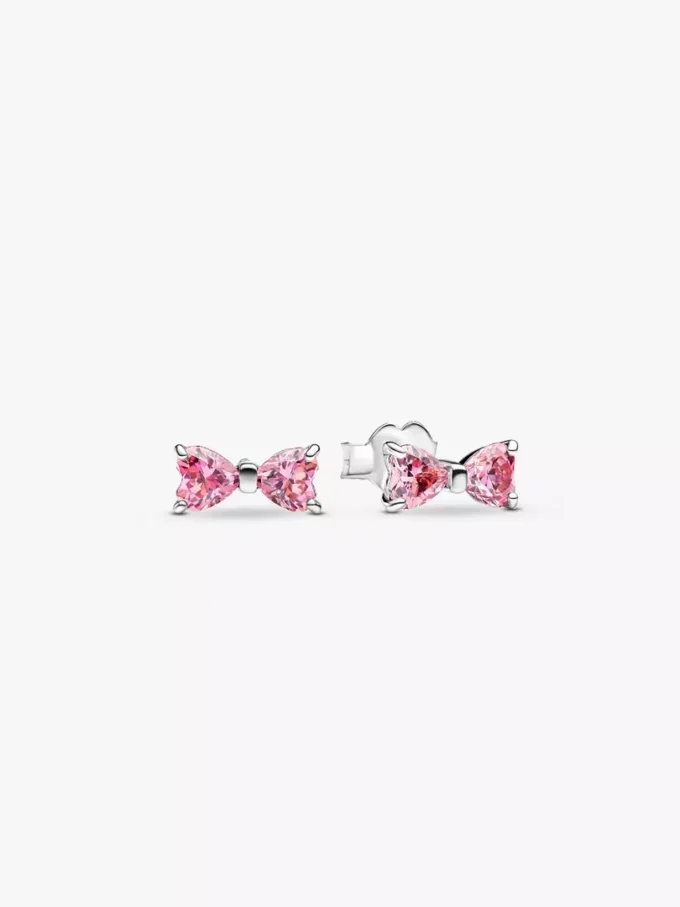 Funkelndes rosa Schleifen-Ring-Set (2er-Set) Funkelndes rosa Schleifen-Ring-Set (2er-Set)