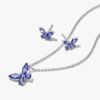 Funkelndes Schmetterlings-Schmuck-Geschenkset – Sterlingsilber