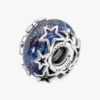 Galaxy Blue & Star Murano-Charm – Sterlingsilber Galaxy Blue & Star Murano-Charm – Sterlingsilber