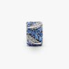 Gebogener Feder- & Pavé-Clip Charm – Sterlingsilber Gebogener Feder- & Pavé-Clip Charm – Sterlingsilber