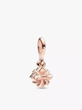 Geburtstagsgeschenk-Dangle Charm zum Aufklappen, 14-karätige Roségoldbeschichtung
